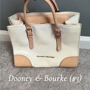 Dooney & Bourke Cream and Tan Tote